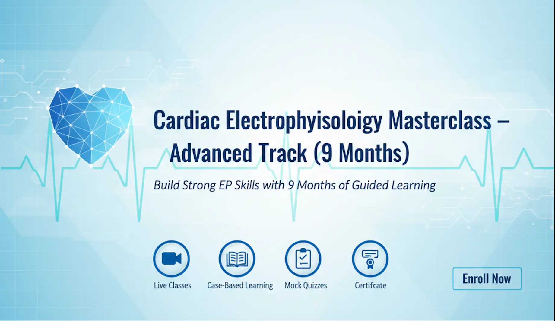 Cardiac Electrophysiology Masterclass – Advanced Clinical Practice (9 Months)